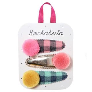 Rockahula Kids spinki do włosów dla dziewczynki 3 szt. Happy Days Pom Pom Mimisia.pl