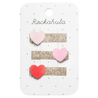 Rockahula Kids spinki do włosów dla dziewczynki 3 szt. Heartbreaker Glitter Bar Mimisia.pl