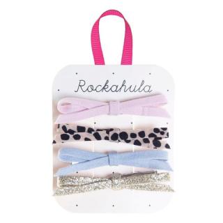 Rockahula Kids spinki do włosów dla dziewczynki 4 szt. Luna Leopard Skinny Bow Mimisia.pl