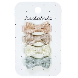 Rockahula Kids spinki do włosów dla dziewczynki 4 szt. Nordic Shimmer Mini Bow Mimisia.pl