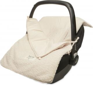 Śpiworek do wózka i fotelika 42x82 cm Boucle krem Jollein Mimisia.pl