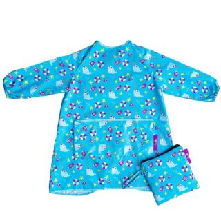 Tidy Tot - śliniak fartuszkowy długi z kieszonką Coverall Bib Sea Side Mimisia.pl