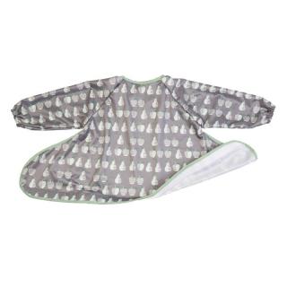 Tidy Tot - śliniak fartuszkowy do zestawu BLW Bib Grey Apple  Pear Mimisia.pl