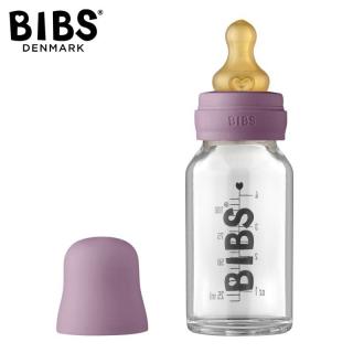 Topmark BIBS BABY GLASS BOTTLE MAUVE Antykolkowa Butelka Szklana dla Noworodków 110 ml