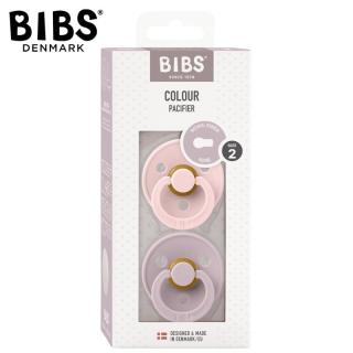 Topmark BIBS COLOUR 2-PACK BLOSSOM  DUSKY LILAC M Smoczek Uspokajający kauczuk Hevea