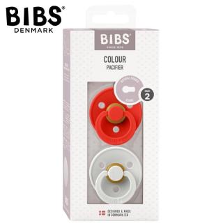 Topmark BIBS COLOUR 2-PACK CANDY APPLE  HAZE M Smoczek Uspokajający kauczuk Hevea