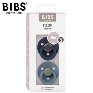 Topmark BIBS COLOUR 2-PACK DEEP SPACE  PETROL M Smoczek Uspokajający kauczuk Hevea