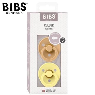 Topmark BIBS COLOUR 2-PACK DESERT SAND  SUNSHINE M Smoczek Uspokajający kauczuk Hevea