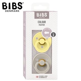 Topmark BIBS COLOUR 2-PACK SUNSHINE  SAND M Smoczek Uspokajający kauczuk Hevea