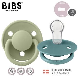 Topmark BIBS DE LUX 2-PACK ISLAND SEA  SAGE Smoczek uspokajający silikonowy ONE SIZE