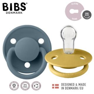 Topmark BIBS DE LUX 2-PACK MUSTARD  PETROL Smoczek uspokajający silikonowy ONE SIZE