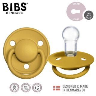 Topmark BIBS DE LUX MUSTARD Smoczek uspokajający silikonowy ONE SIZE BOX 20 SZT