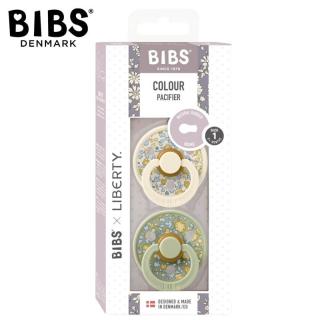 Topmark BIBS LIBERTY COLOUR 2-PACK ELOISE SAGE S Smoczek uspokajający kauczuk Hevea