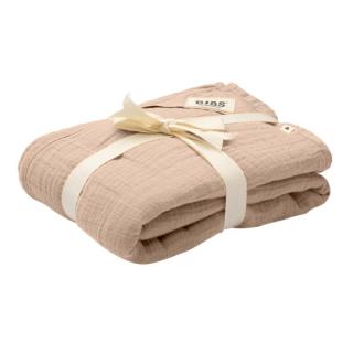 Topmark BIBS MUSLIN SWADDLE Kocyk muślinowy 100% ORGANIC COTTON BLUSH 120 x 120 cm