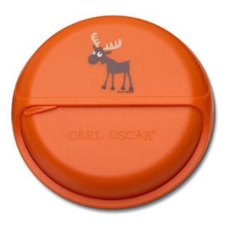 Topmark Carl Oscar BIG SnackDISC™ 5 komorowy obrotowy pojemnik na przekąski Orange - Moose