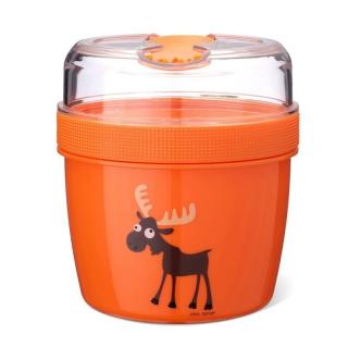 Topmark Carl Oscar- N'ice Cup™ L Pojemnik śniadaniowy z wkładem chłodzący Orange - Moose