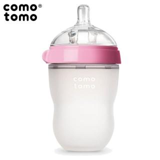 Topmark COMOTOMO - Antykolkowa Butelka silikonowa MOM'S BREAST 250 ml Pink BABY