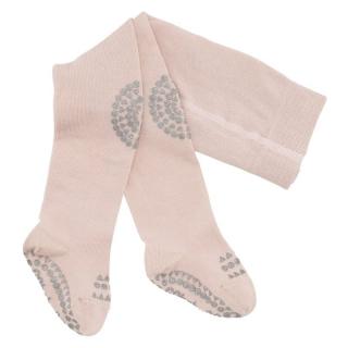 Topmark GoBabyGo antypoślizgowe rajstopy do raczkowania i nauki chodzenia Soft Pink Glitter 12 m+