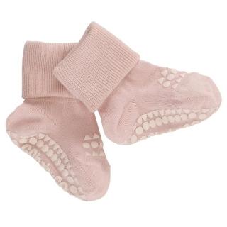 Topmark GoBabyGo antypoślizgowe skarpetki do nauki chodzenia BAMBOO Soft Pink 6 m+