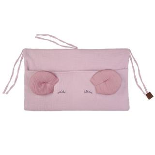 Topmark Hi Little One organizer przybornik do łóżeczka MOUSE Blush/Baby Pink