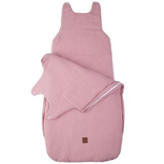 Topmark Hi Little One śpiworek dla Niemowlaka muślin TOG 3,0 ONE BAG Baby Pink roz M