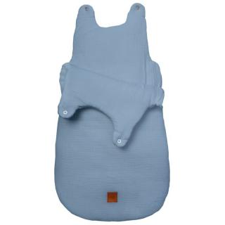 Topmark Hi Little One śpiworek dla Noworodka muślin TOG 3,0 ONE BAG Baby Blue roz S