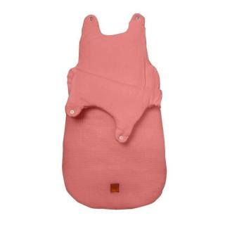 Topmark Hi Little One śpiworek dla Noworodka muślin TOG 3,0 ONE BAG Salmon roz S