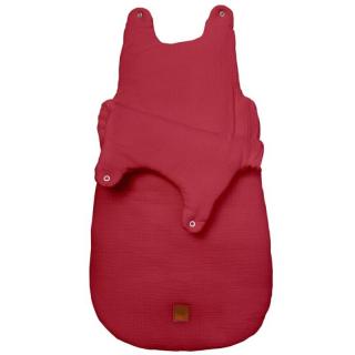 Topmark Hi Little One śpiworek dla Noworodka muślin TOG 3,0 ONE BAG Strawberry roz S