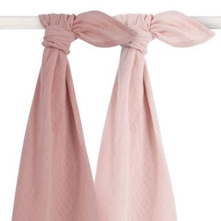 Topmark Jollein 2 otulacze bambusowe 115x115 cm BAMBOO Pale Pink