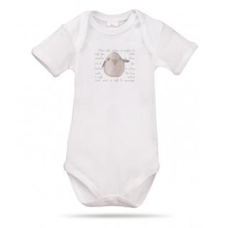 Topmark Lait Baby Organic Body Short Sleeve Tweet the Bird Gray 3 m+