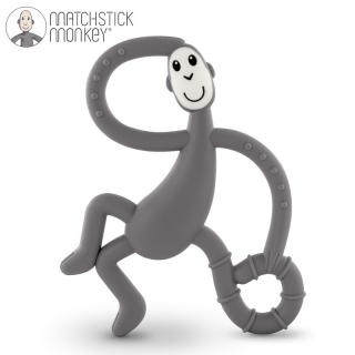 Topmark Matchstick Monkey gryzak terapeutyczny silikonowy ze szczoteczką Dancing Grey