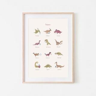 Topmark Mushie - Plakat Dinosaurs Large