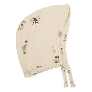 Topmark Nuuroo bonetka dla noworodka BIO jersey CIRCUS Creme roz S