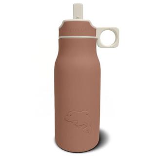 Topmark Nuuroo silikonowy bidon ze słomką dla niemowlaka LAU Chocolate Malt 400 ml