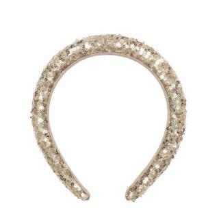 Topmark Rockahula Kids opaska do włosy dla dziewczynki Gold Sequin Padded Headband