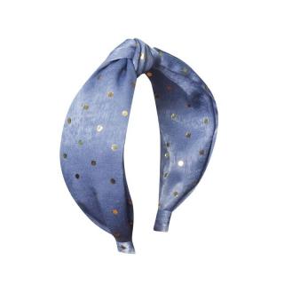 Topmark Rockahula Kids opaska do włosy dla dziewczynki Gold Spotty Headband Blue