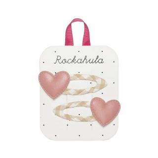 Topmark Rockahula Kids spinki do włosów dla dziewczynki 2 szt. Gingham Heart Clips