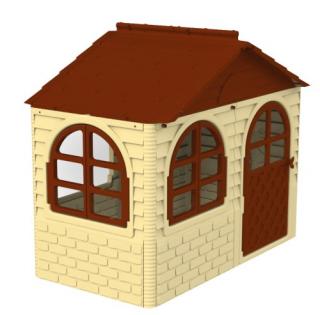 Domek ogrodowy dla dzieci z dachem i drzwiami beż