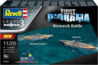 Model do sklejania Revell Bismarck Battle Diorama Set