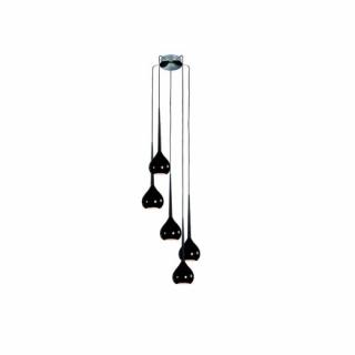 Azzardo - Lampa wisząca AGA 5 BLACK