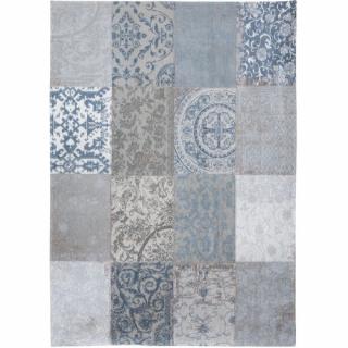 Dywan Nowoczesny Niebieski Patchwork - BRUGES BLUE 8981