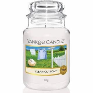 Yankee Candle - Duża Świeca CLEAN COTTON