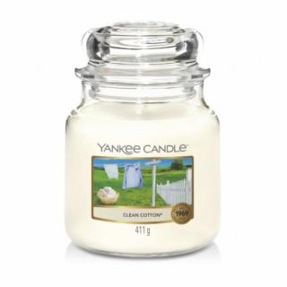 Yankee Candle - Średnia Świeca Clean Cotton