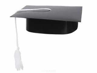 Biret dla absolwenta -  Czarny (LAKIEROWANY)