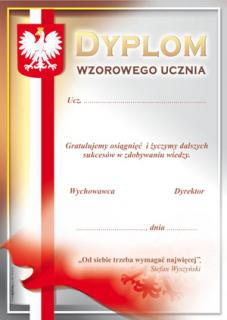 Dyplom Wzorowego Ucznia