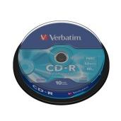 Płyty CD-R VERBATIM 700MB CakeBox /10szt./
