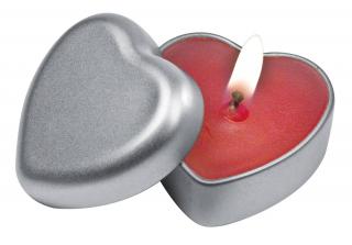 Świeczka w kształcie serca w metalowym pudełku Heart