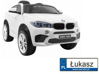 Autko na akumulator BMW X6M dla dzieci Biały JJ2199.BIA