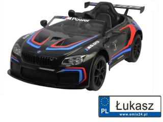 Auto na akumulator BMW M6 GT3  dla dzieci z klimą (6666R-M6)