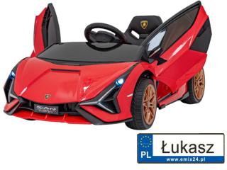 Auto na akumulator dla dzieci Lamborghini SIAN Czerwony QLS-6388.CR
